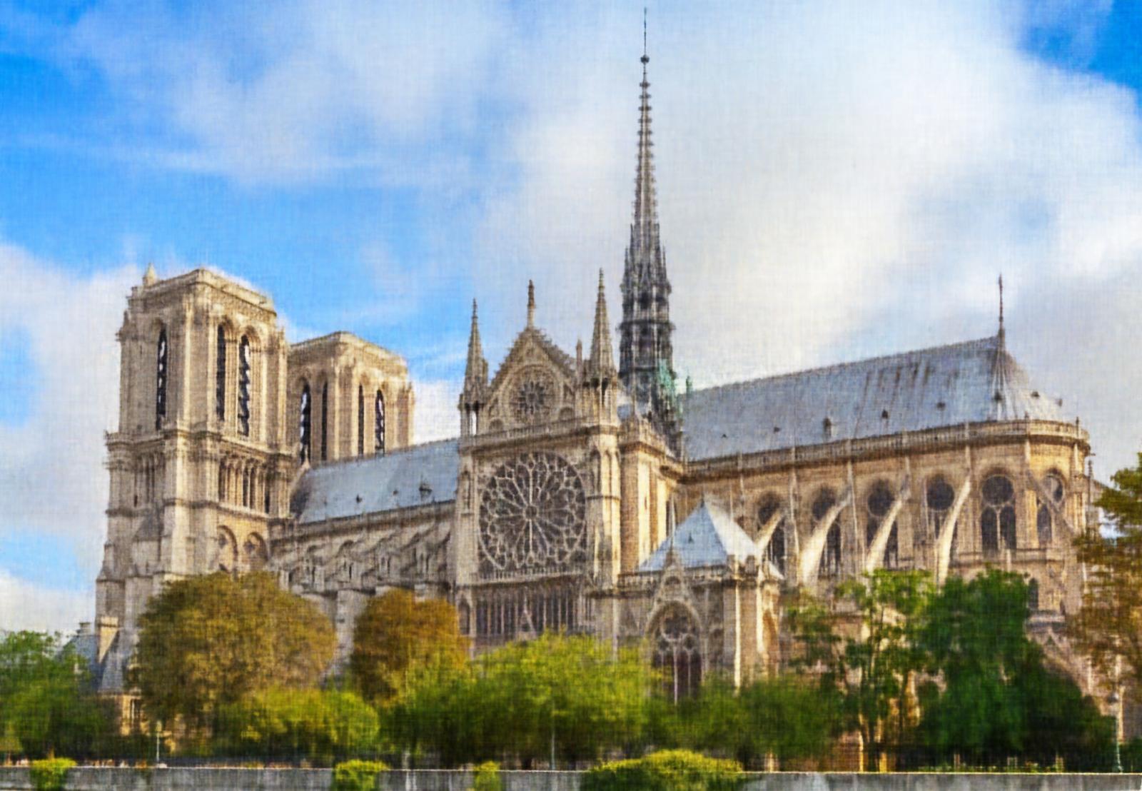 reconstructed Notre Dame